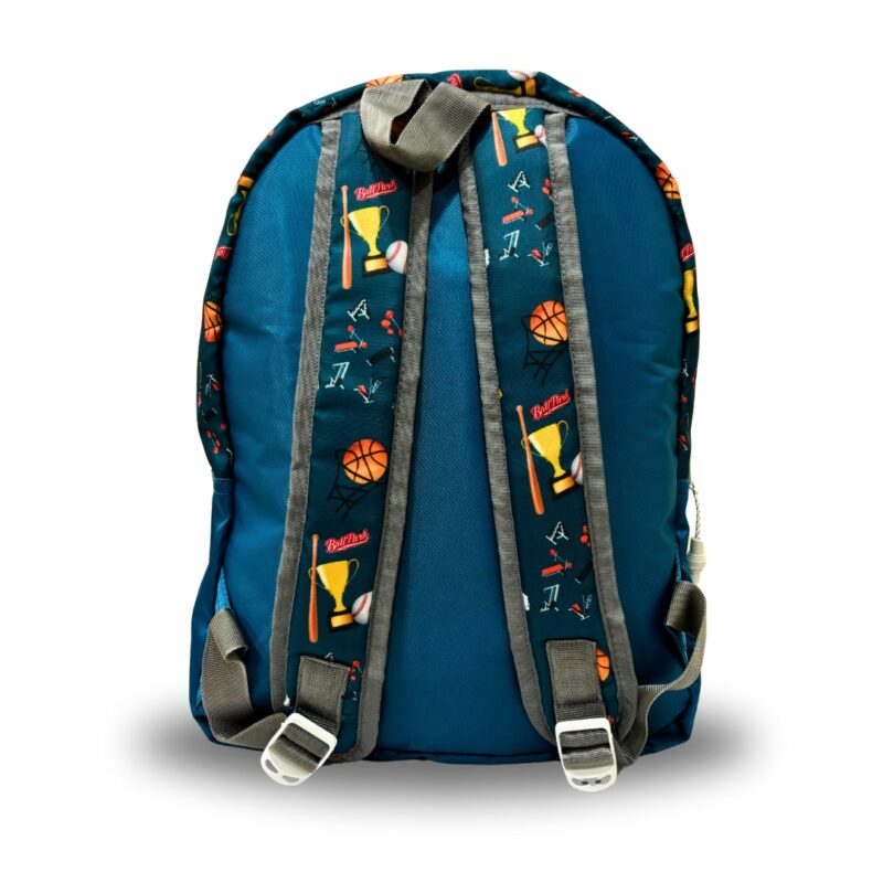 Blue Kindergarten Backpack Back Image