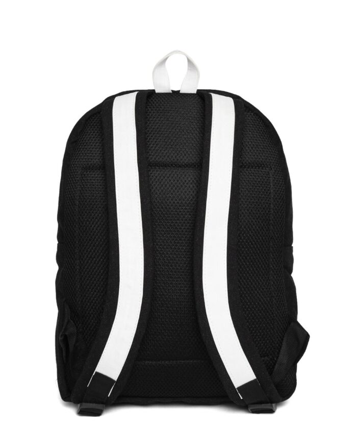 Bad Habit Black Typographic Backpack Back Image